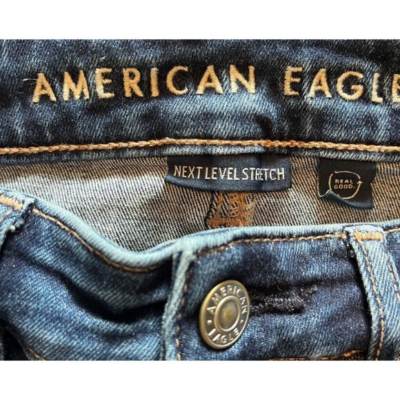 American Eagle Outfitters Dream Jegging Jeans 4 High Rise Next Level 28" x 29" - Picture 6 of 7